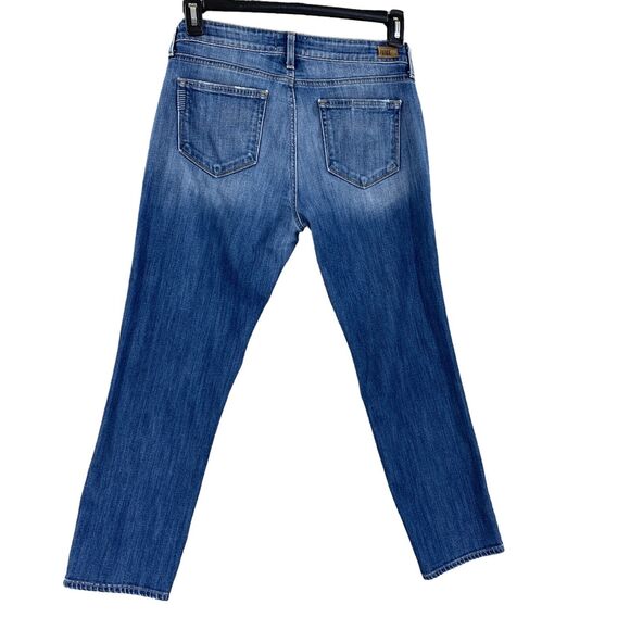 Paige Womens Jeans Jimmy Jimmy Crop Distressed Straight Pants Denim Sz 29 x25 - Picture 12 of 12